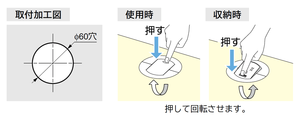 使用時・収納時