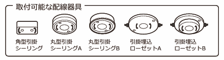 取付可能な配線器具