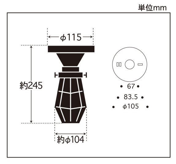 GLF-3455WH寸法